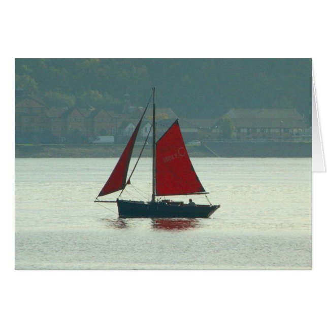 Vintage Sailing Yacht at Cardiff Bay (Front Horizontal)