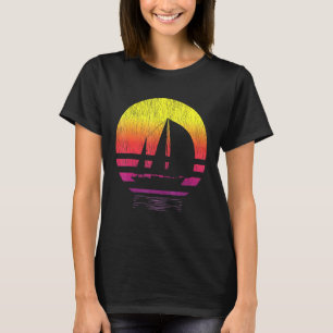 Vintage Sailing Yachting Sailboat Captain Sailor F T-Shirt