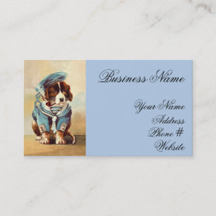 Vintage Sailor Dog Business Card