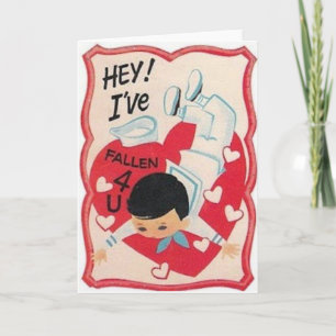 Vintage Sailor Valentine's Day Greeting Card
