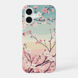 Vintage Sakura Bloom iPhone 16 Case