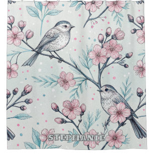 Vintage Sakura Cherry Blossom & Bird Aesthetic 4