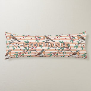 Vintage Sakura Cherry Blossom & Bird Aesthetic 7 Body Pillow