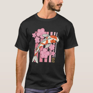 Vintage Sakura Flower Koi Fish Japanese Sakura Car T-Shirt