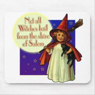 Vintage SALEM Witch 2 Mouse Pad