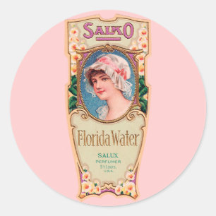 Vintage Salko Florida Étiquette de parfum d'eau