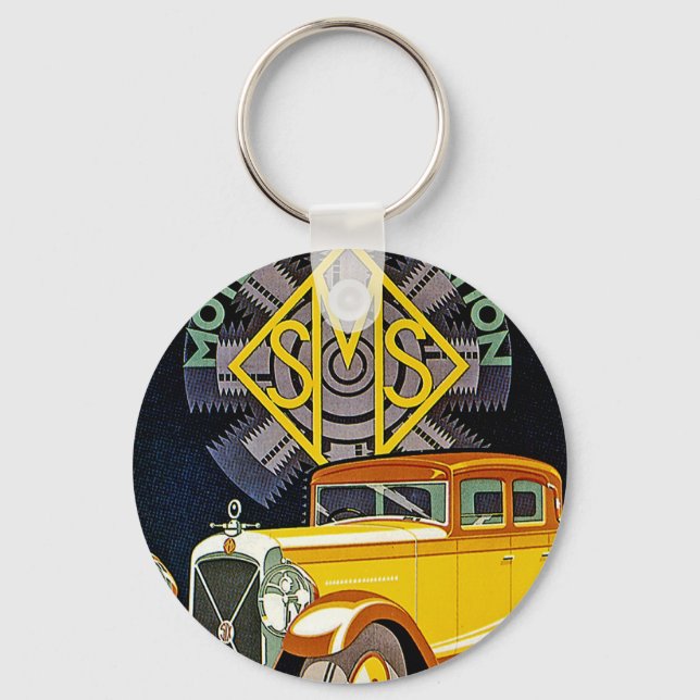 Vintage Salmson Automobile Ad Keychain (Front)