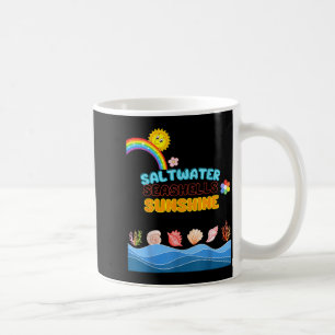 Vintage Saltwater Seashells Sunshine Funny Summer Coffee Mug
