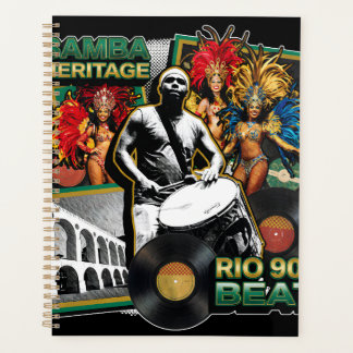 Vintage Samba Culture Heritage Rio de Janeiro Planner