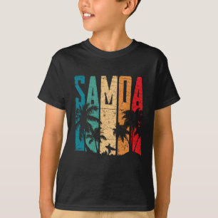 Vintage Samoa Beach Sunset Samoan T-Shirt