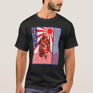 Vintage Samurai Master  Aesthetic Retro Japan Sun T-Shirt