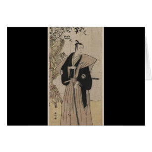 Vintage Samurai with Bamboo circa 1700s