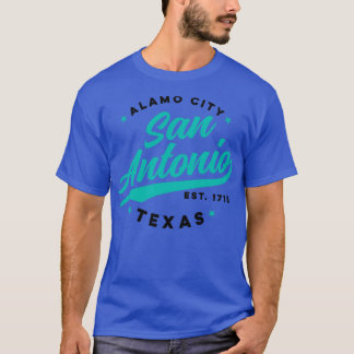 Vintage San Antonio Alamo City Texas Teal USA1 T-Shirt