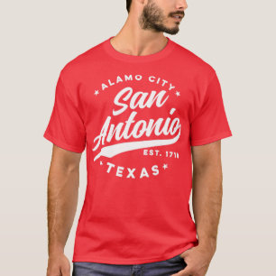 Vintage San Antonio Alamo City Texas Teal USA T-Shirt
