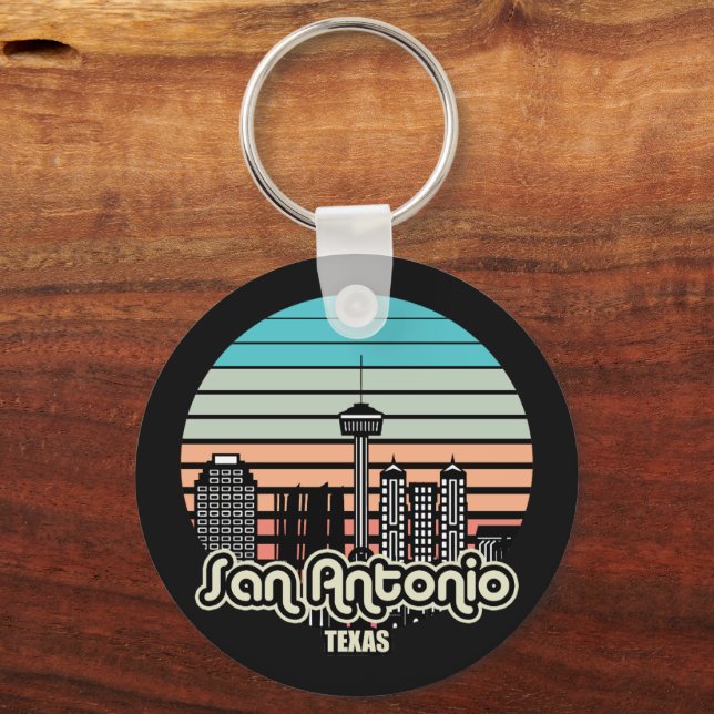 Vintage San Antonio Texas Keychain (Front)