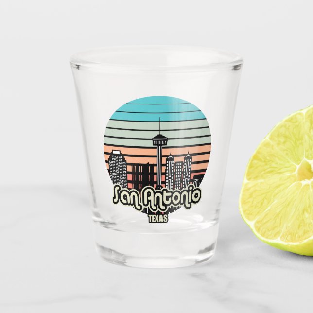 Vintage San Antonio Texas Shot Glass (Front)