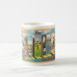 Vintage San Diego California  Mug<br><div class="desc">An old colourful postcard greeting from San Diego,  California. If you prefer a different background colour on the mug - it's easy to change.</div>