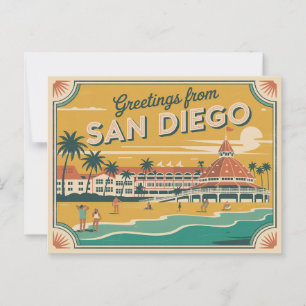 Vintage San Diego Postcard   Greetings from