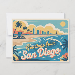 Vintage San Diego Postcard   Greetings from