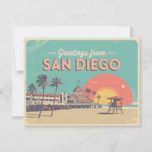 Vintage San Diego Postcard   Greetings from