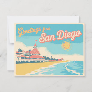 Vintage San Diego Postcard   Greetings from