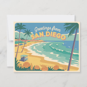 Vintage San Diego Postcard   Greetings from