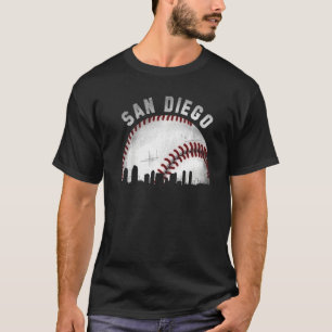 Vintage San Diego Skyline City Baseball  1 T-Shirt