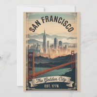 Vintage San Francisco California Golden City Retro