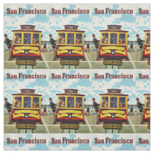 Vintage San Francisco customizable fabric