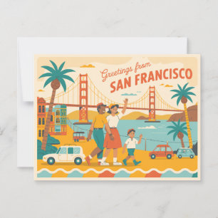 Vintage San Francisco Postcard   Greetings from