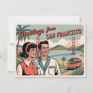 Vintage San Francisco Postcard   Greetings from