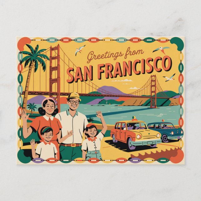 Vintage San Francisco Postcard | Greetings from (Front)