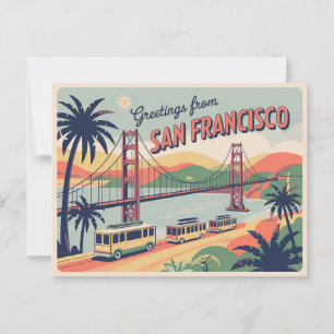 Vintage San Francisco Postcard   Greetings from