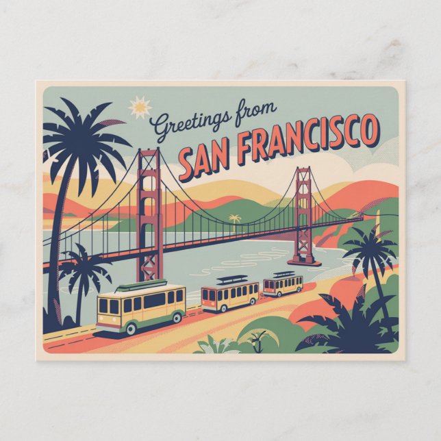 Vintage San Francisco Postcard | Greetings from (Front)