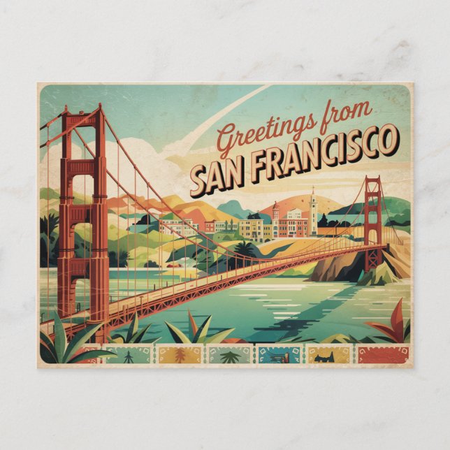 Vintage San Francisco Postcard | Greetings from (Front)