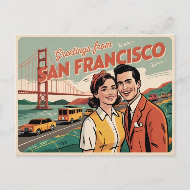 Vintage San Francisco Postcard | Greetings from (Front)