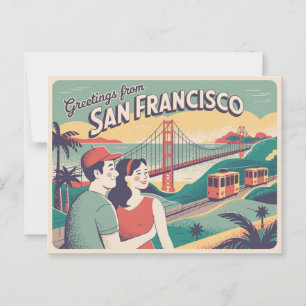 Vintage San Francisco Postcard   Greetings from