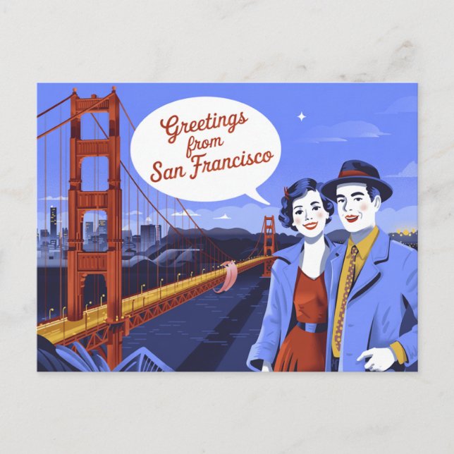 Vintage San Francisco Postcard | Greetings from (Front)
