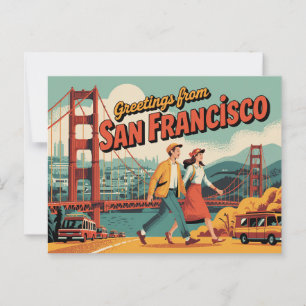 Vintage San Francisco Postcard   Greetings from