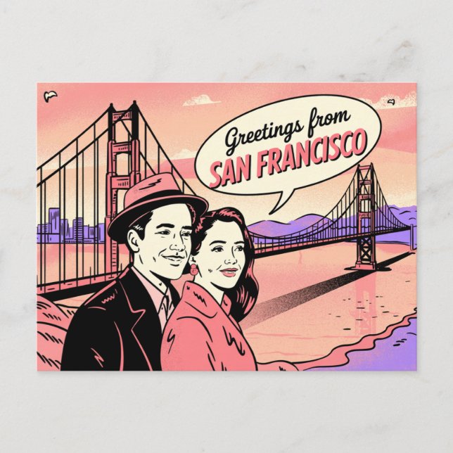 Vintage San Francisco Postcard | Greetings from (Front)