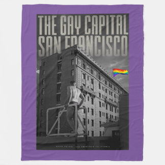 Vintage San Francisco Pride Fleece Blanket