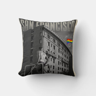 Vintage San Francisco Pride Throw Pillow