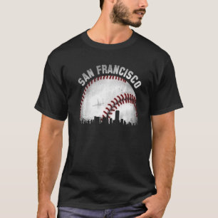 Vintage San Francisco Skyline City Baseball  1 T-Shirt