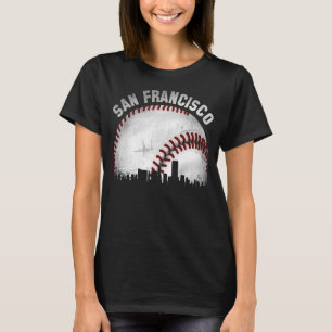 Vintage San Francisco Skyline City Baseball T-Shirt