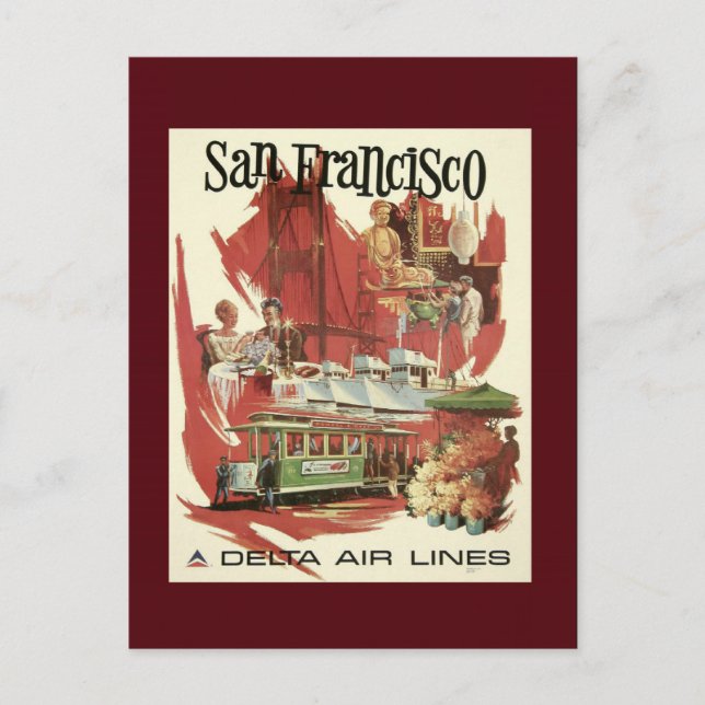 Vintage San Francisco Travel Postcard (Front)