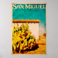 Vintage San Miguel Travel Poster