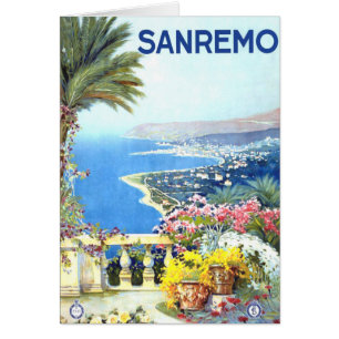 Vintage San Remo Italie Europe Travel