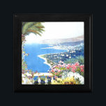 Vintage San Remo Italy Europe Travel Gift Box<br><div class="desc">Vintage Travel Poster - Italian Tourism Advertisements</div>