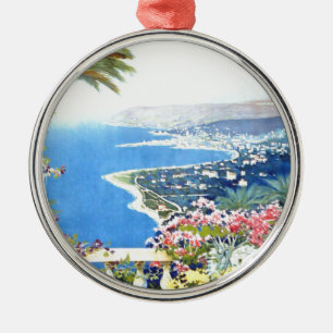 Vintage San Remo Italy Europe Travel Metal Ornament