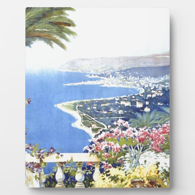 Vintage San Remo Italy Europe Travel Plaque (Front)